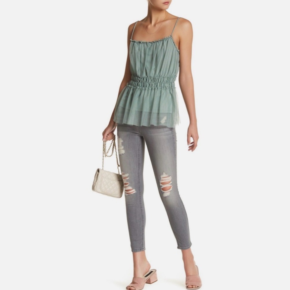 7 For All Mankind | Women's Gray Skinny Jeans